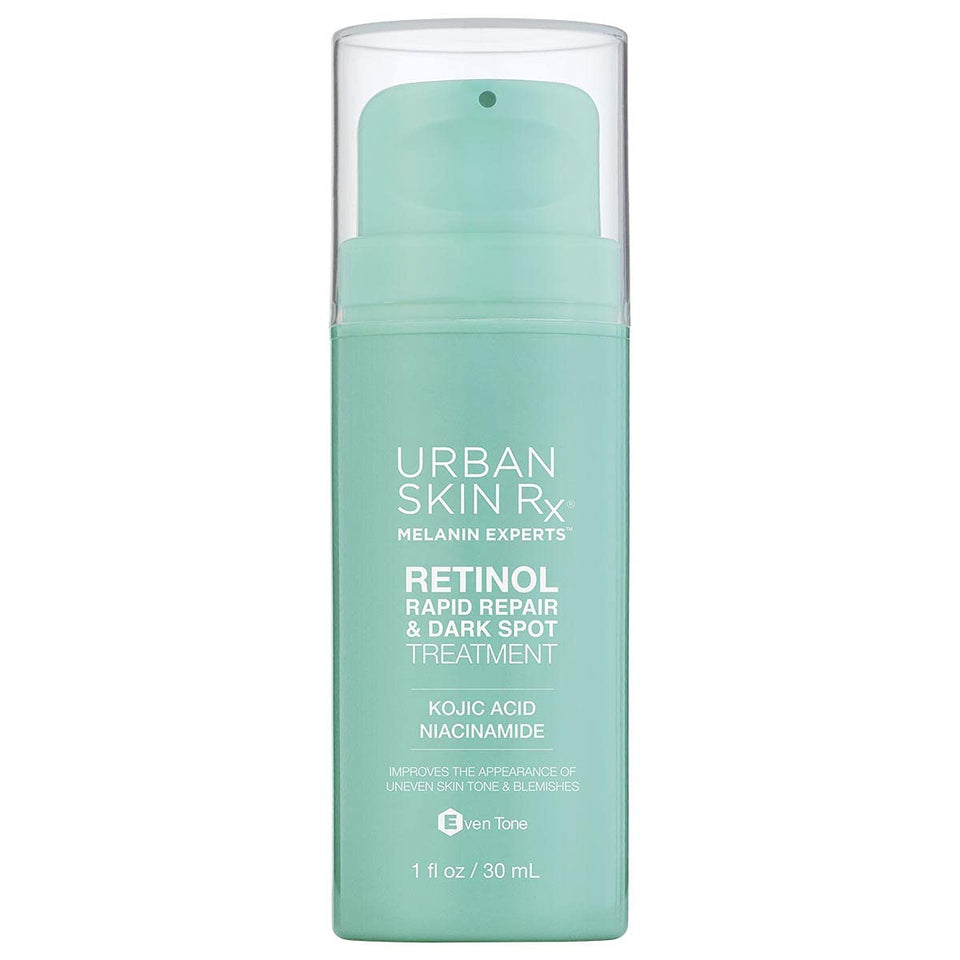 Urban Skin Rx front packaging showing bottle and label, clear indication of targeted benefits