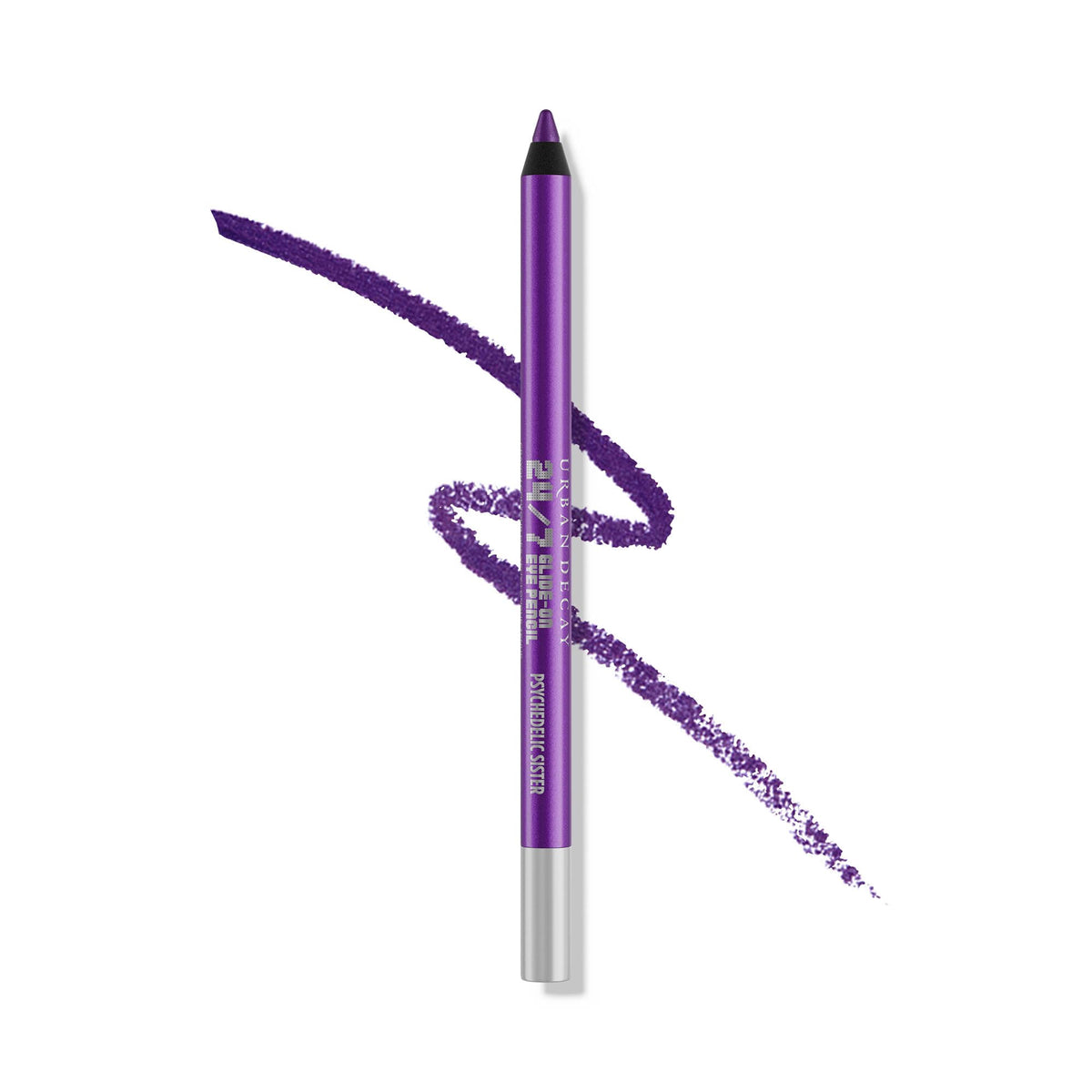 URBAN DECAY front packaging showing Psychedelic Sister vibrant purple