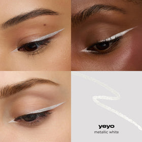 URBAN DECAY close-up of Yeyo pencil tip showing creamy, glide-on formula benefit