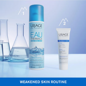 Uriage Bariéderm-CICA applied to elbow and hands for targeted barrier support benefit