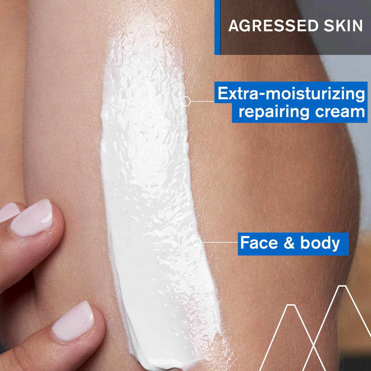 Uriage cream texture close-up highlighting rich moisturizing feel