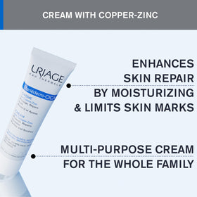 Uriage Bariéderm-CICA applied to hand to demonstrate quick comfort and absorption