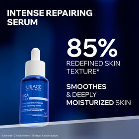 Uriage pump closeup highlighting precise dispensing and hygienic use benefits