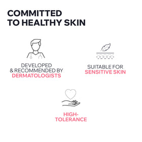 Uriage Roséliane application on cheek demonstrating instant comfort benefit