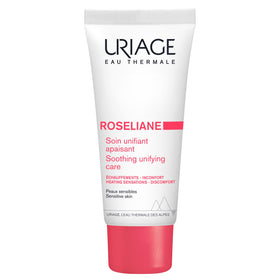 Uriage Roséliane front tube showing packaging and calming benefit