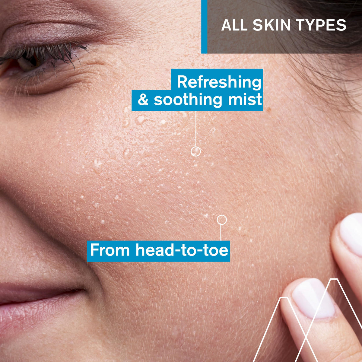 Uriage thermal water spraying to instantly refresh skin