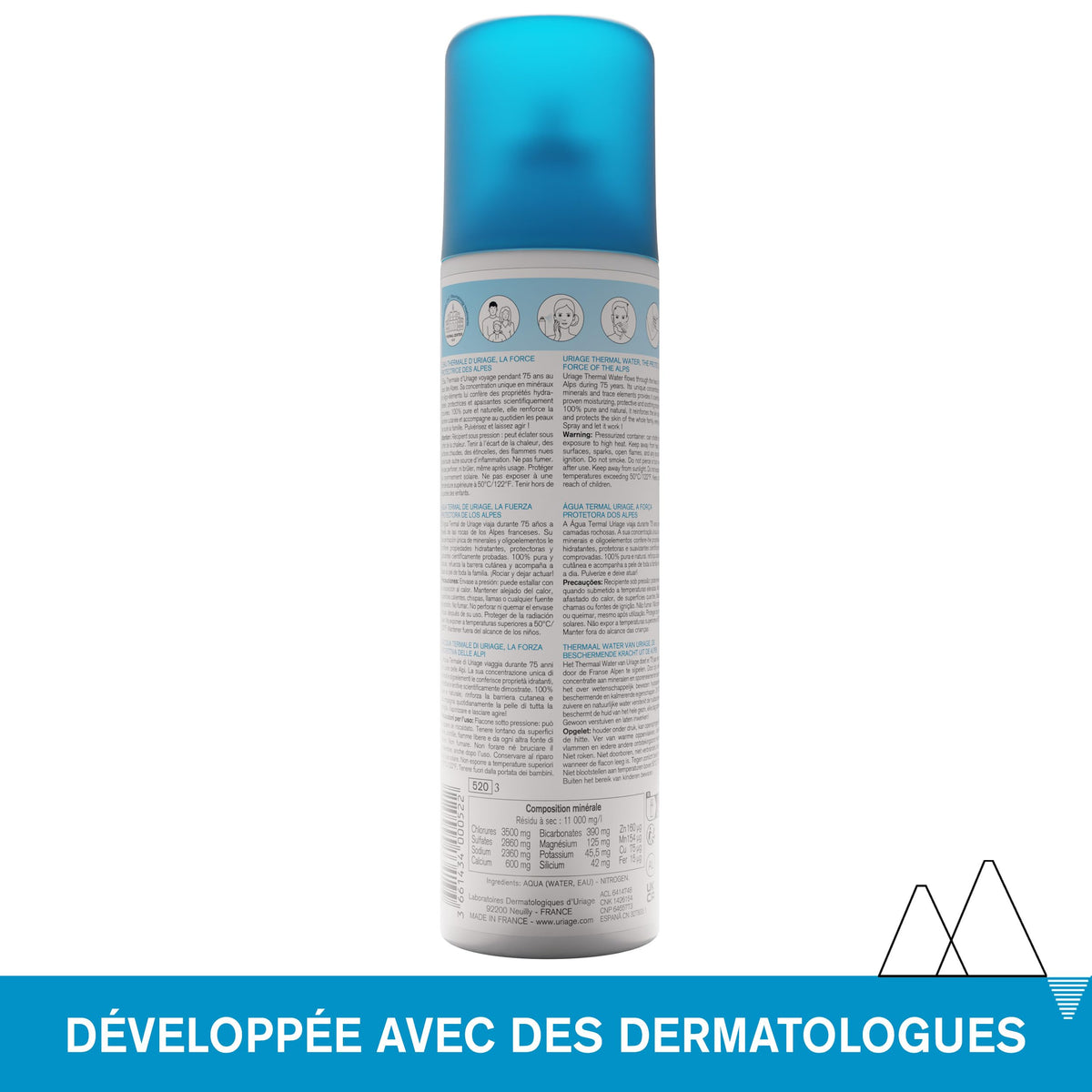 Uriage spray inside travel kit offering on-the-go hydration