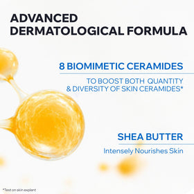 Uriage Xemose C8+ creamy foam in hands cleansing without drying