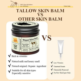 URQT tallow on bathroom counter lifestyle shot conveying daily routine use