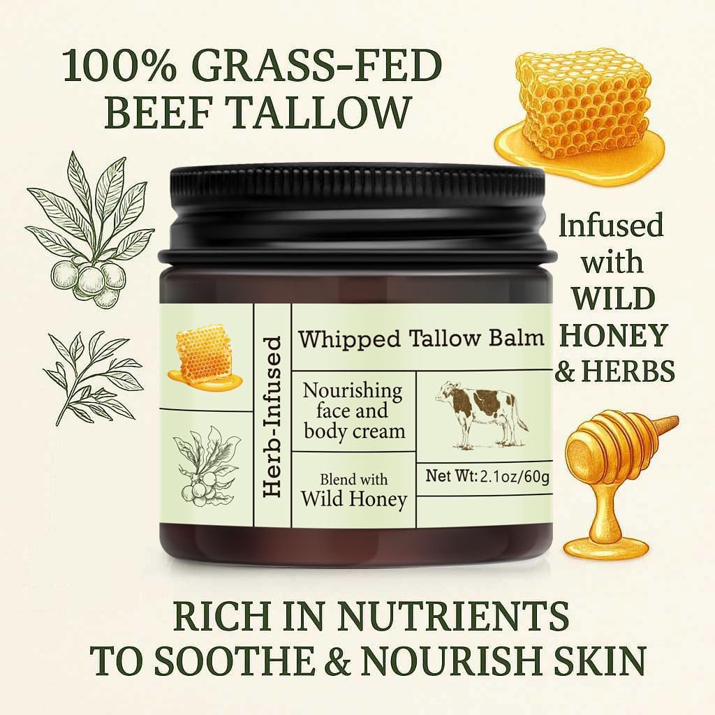 URQT whipped tallow texture close-up illustrating creamy spreadability
