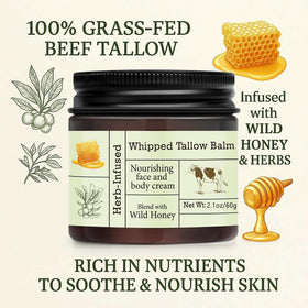 URQT whipped tallow texture close-up illustrating creamy spreadability
