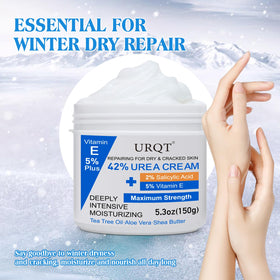 URQT in nighttime routine on bathroom counter promoting restoration benefit