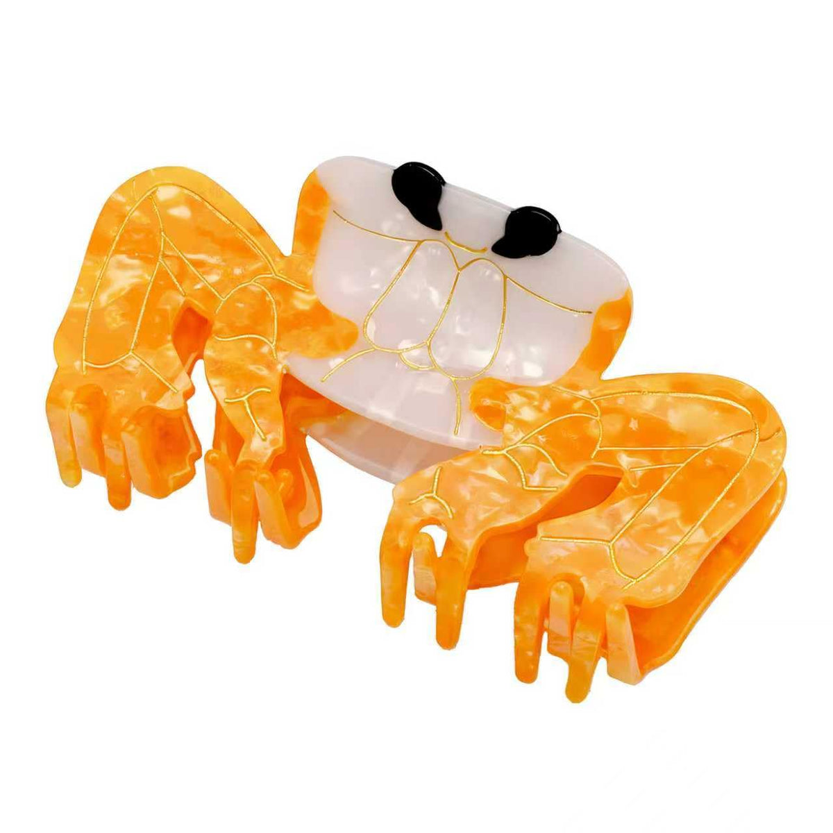 urrykid crab hair clip front packaging showing colorful design and gift box benefit