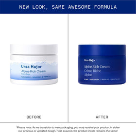 Ursa Major open jar showing rich cream texture and deep hydration benefit