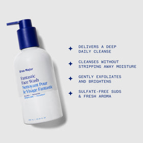 Ursa Major foaming gel texture displayed to show gentle lathering