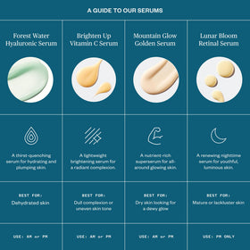 Ursa Major serum in bathroom routine next to towel showing daily-use convenience