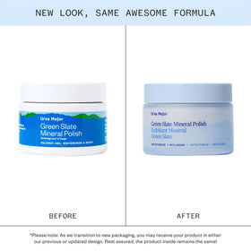 Ursa Major product texture close-up highlighting mineral polish smoothing effect