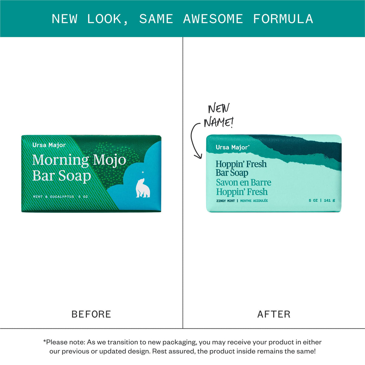 Ursa Major close-up of bar texture showing gritty exfoliant and polishing benefit