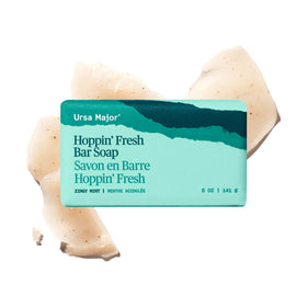 Ursa Major front packaging showing clean bar and branding benefit: travel-ready freshness