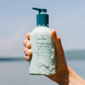 Ursa Major ingredient display with birch sap and organic aloe for hydration