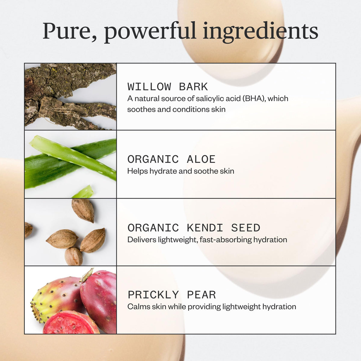 Ursa Major botanical ingredients flatlay highlighting natural soothing benefits