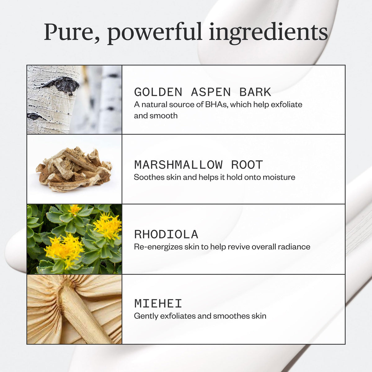 Ursa Major close-up label highlighting natural, vegan ingredients benefit