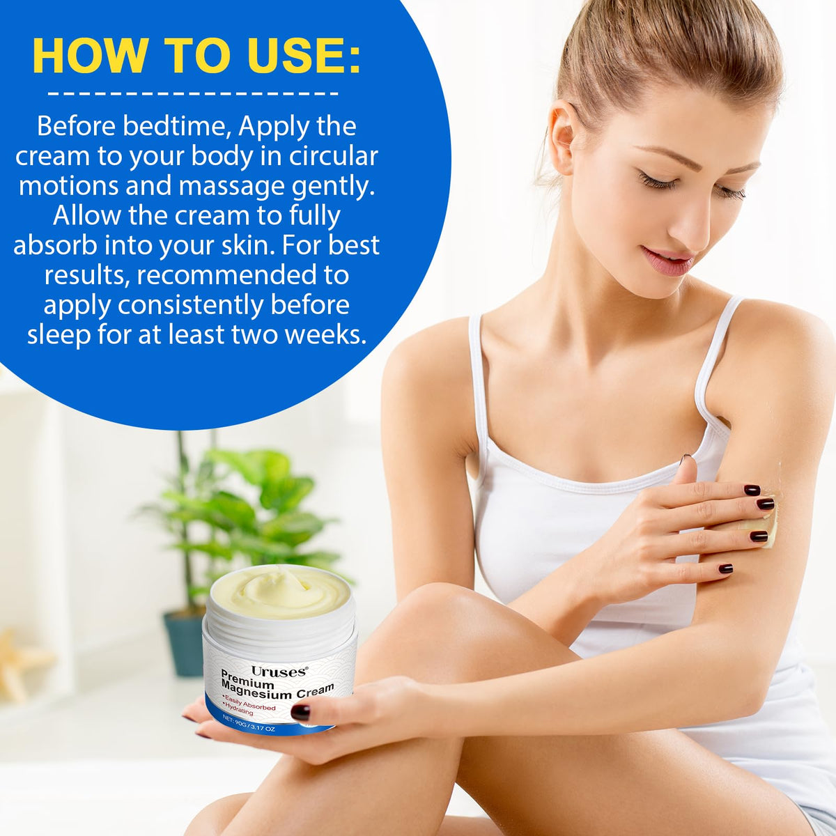 Uruses lifestyle bathroom shelf with product suggesting daily use and convenience