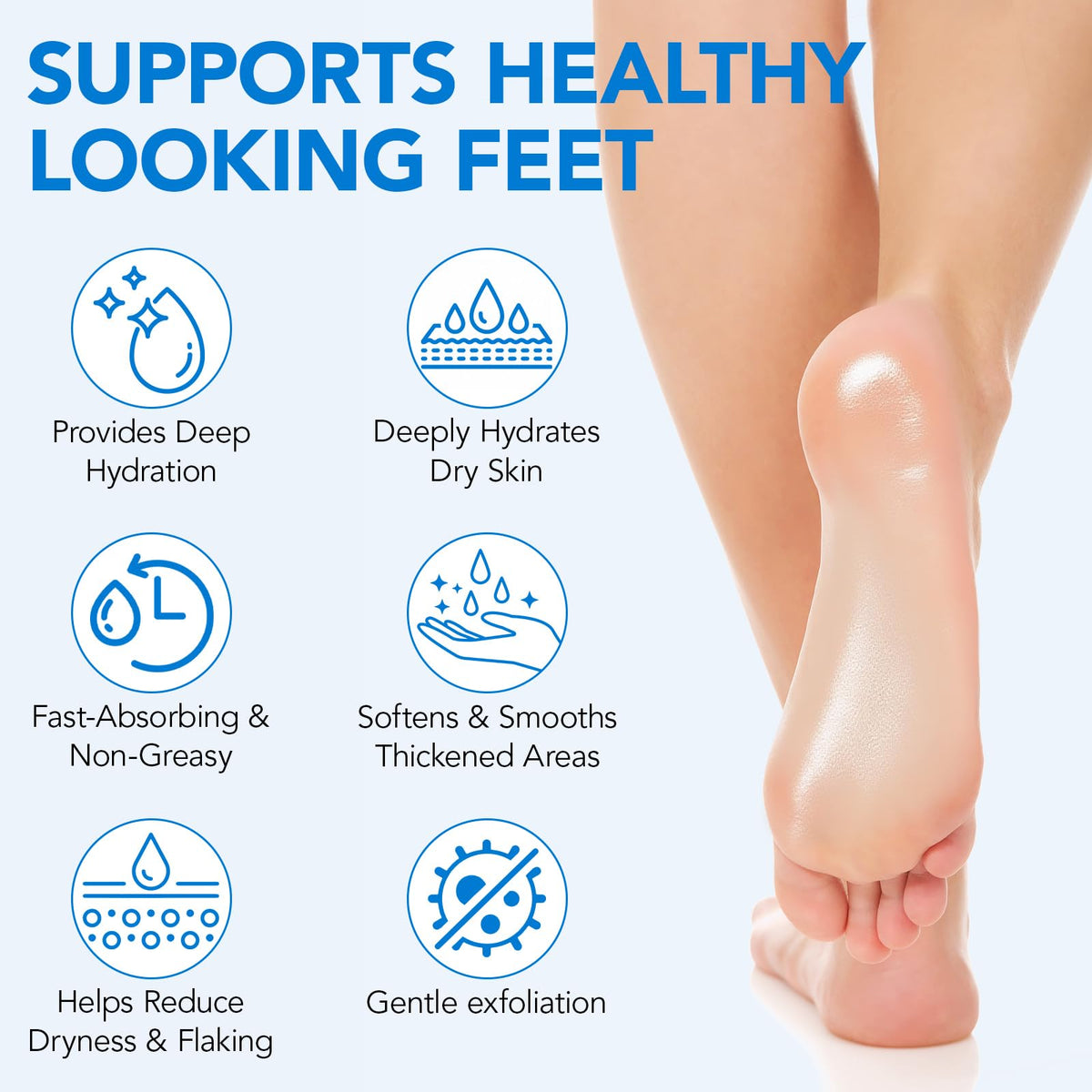 Uruses stick in hand applying to heel for precise callus treatment benefit