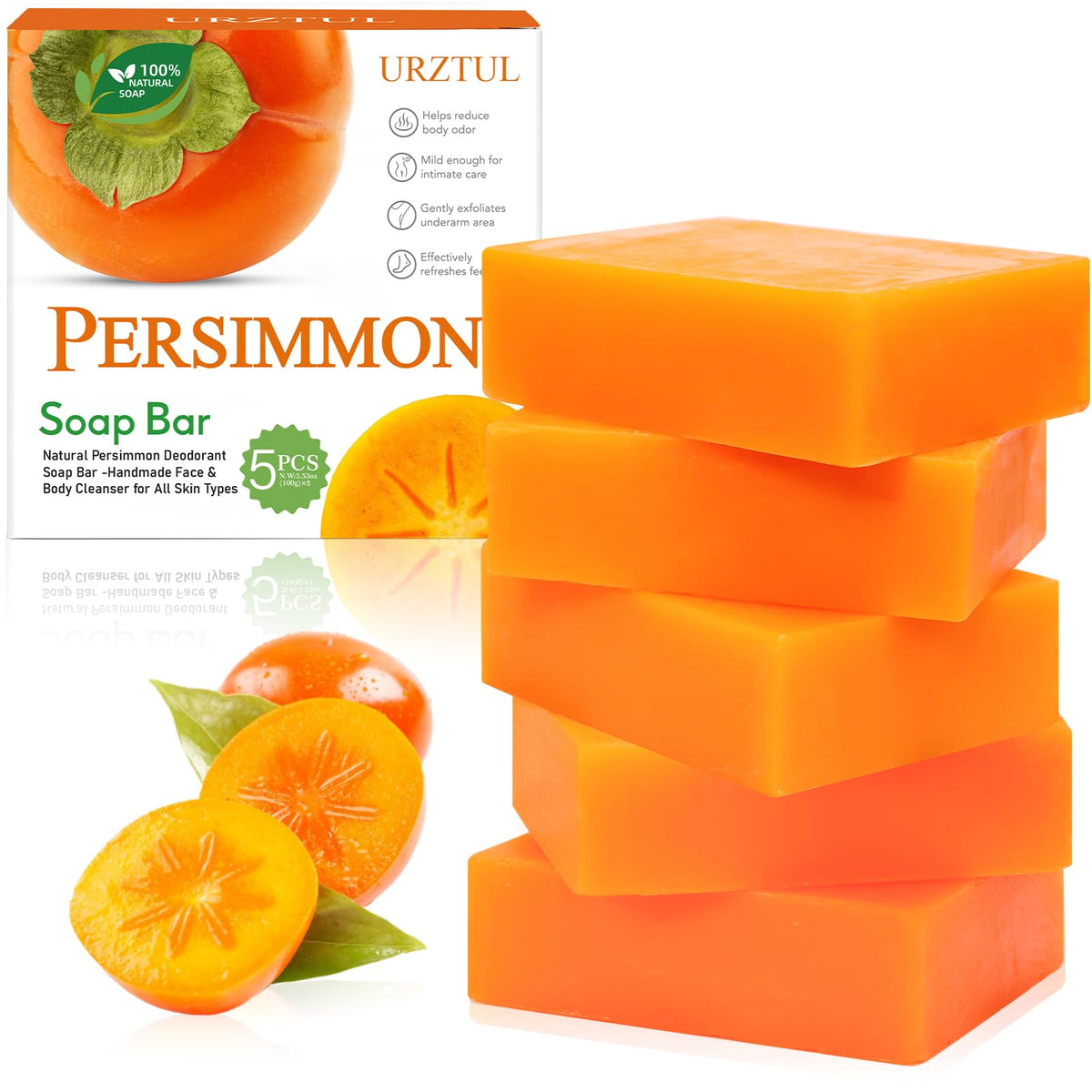 URZTUL front packaging showing five bars, promotes fresh daily hygiene