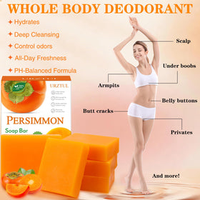 URZTUL persimmon and green tea ingredients, natural odor-controlling benefit
