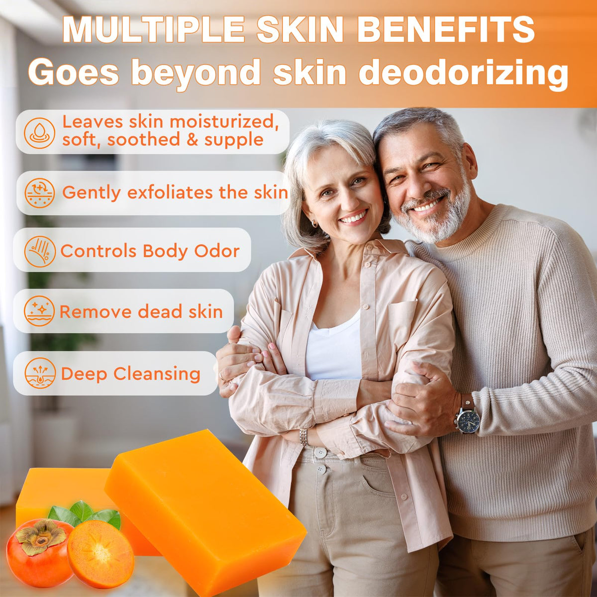 URZTUL soap close-up texture, highlights gentle cleansing formula