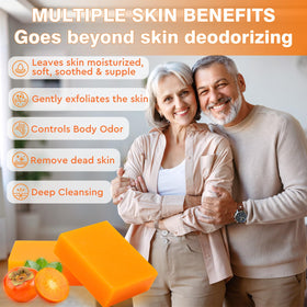 URZTUL soap close-up texture, highlights gentle cleansing formula