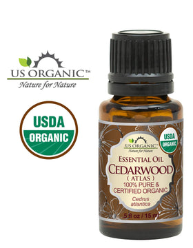 US Organic cedarwood texture drop on hand demonstrating concentrated oil for blending