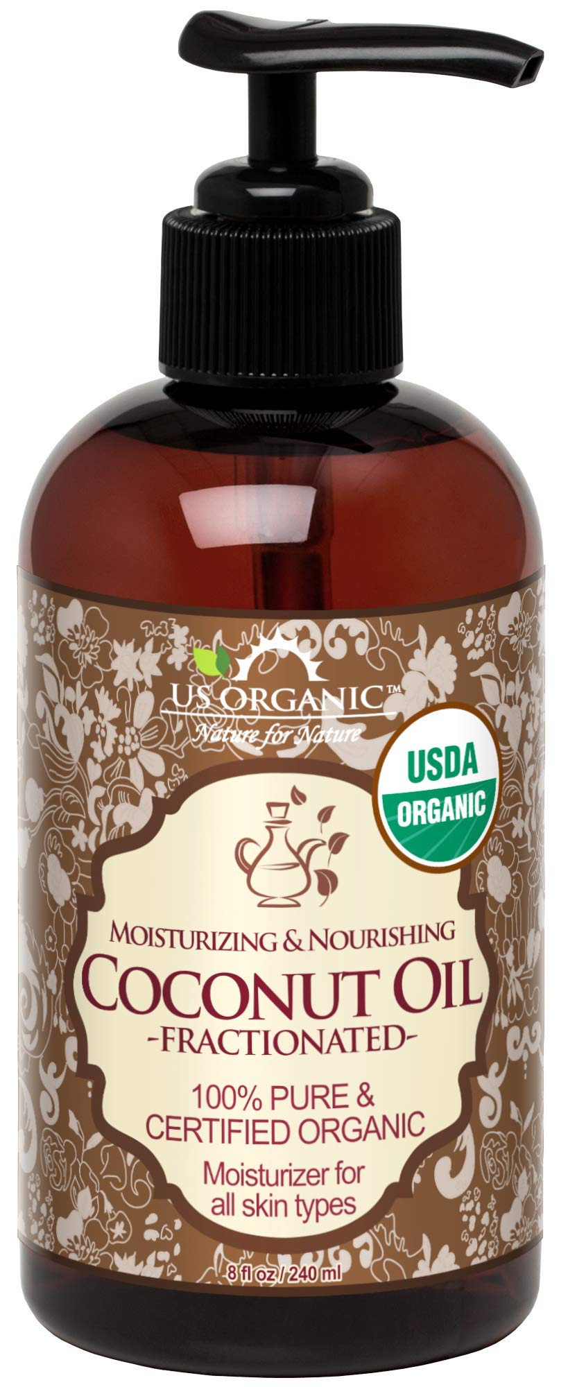 US Organic front bottle showing clean label and USDA seal for quality
