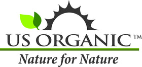 US Organic bottle by a diffuser in a room demonstrating aromatic use benefits