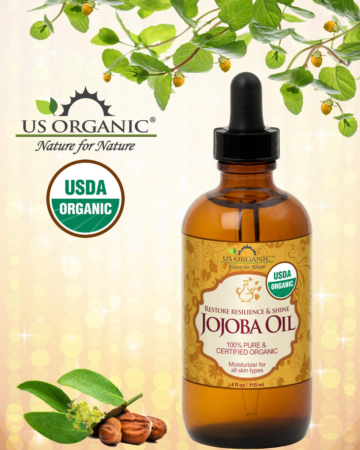 US Organic label close-up displaying USDA organic and ingredient clarity