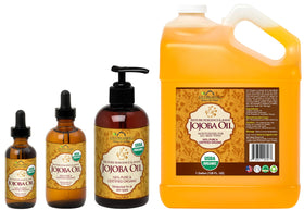 US Organic smoothing jojoba oil into hair to reduce frizz and add shine