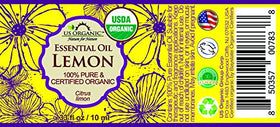 US Organic label close-up showing certification, purity, and cold-pressed details