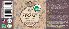 US Organic amber bottle close-up protecting oil from light for freshness
