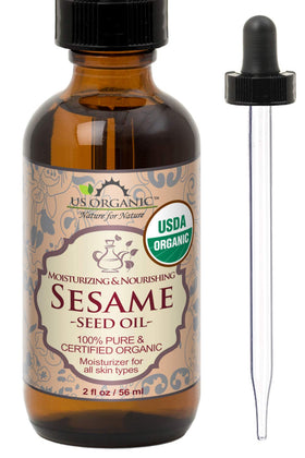 US Organic front packaging showing 2 oz amber bottle and clean label benefit clarity
