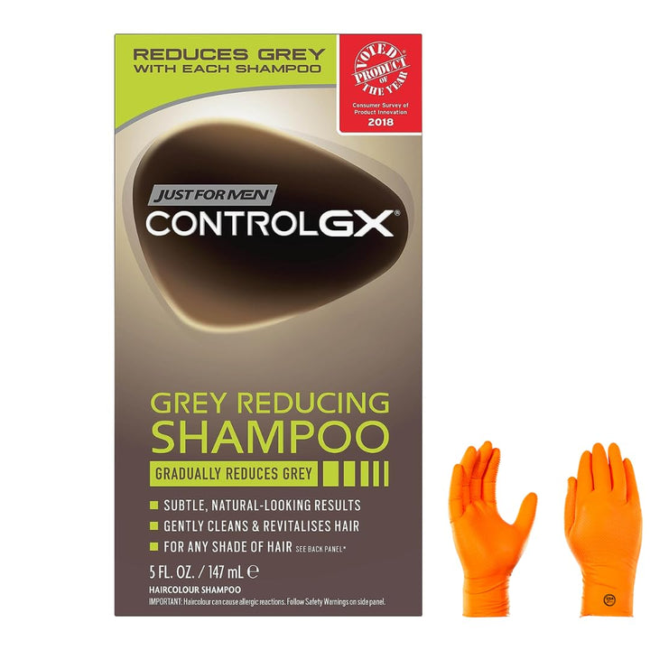 USA Supply front packaging with comb-in dispenser showing easy gray coverage benefit