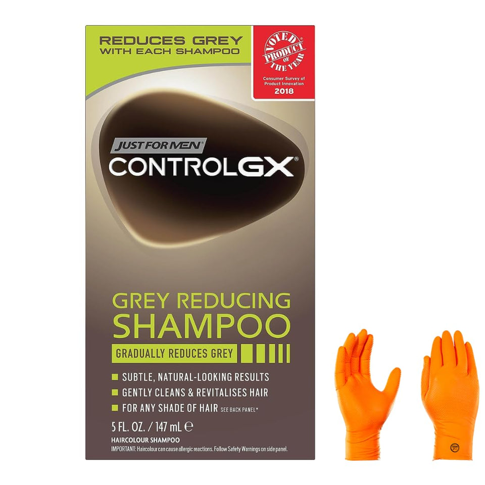 USA Supply front packaging with comb-in dispenser showing easy gray coverage benefit