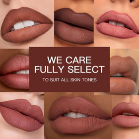 USHAS model wearing S9 showing long-lasting matte finish and confidence