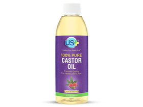 US+ bottle front label showing product and purity benefits