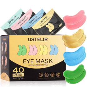USTELIR front packaging showing 40 pairs kit and product benefits