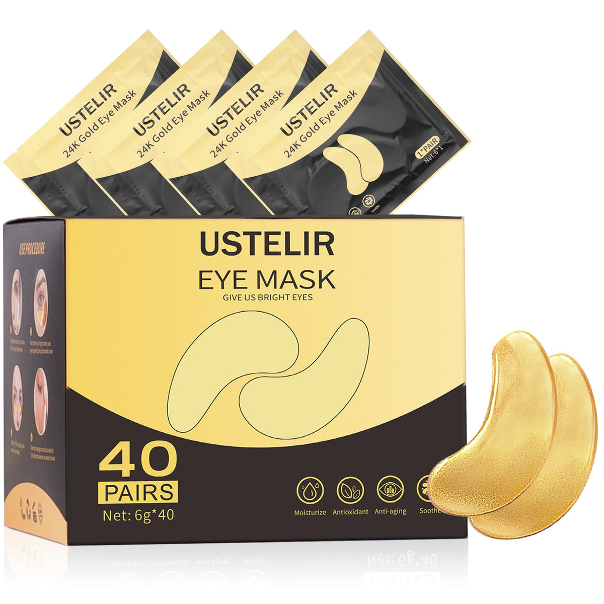 USTELIR front packaging showing box and brand for easy identification