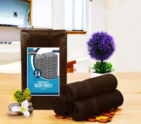 Utopia Towels neatly folded stack highlighting neat storage and ready-to-use benefit