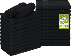 Utopia Towels front pack showing 12 beige bar mop towels for value