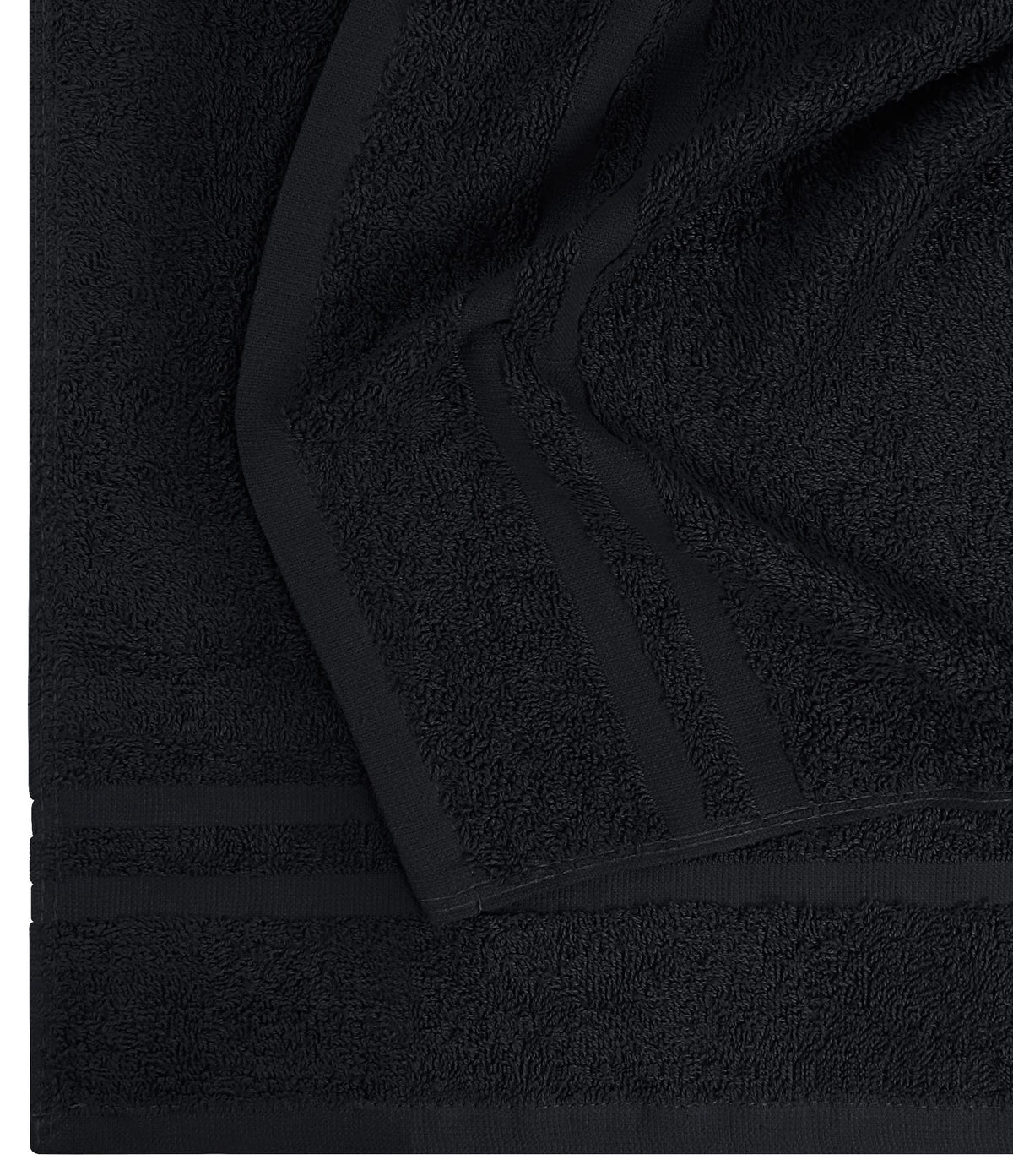 Utopia Towels fabric label and weave highlighting ring-spun cotton quality