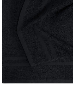 Utopia Towels fabric label and weave highlighting ring-spun cotton quality